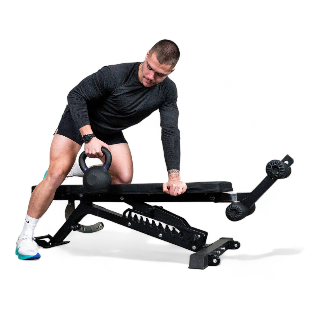 Rock Solid Fitness Equipment Exercise Benches NORDIC ADJUSTABLE FID BENCH