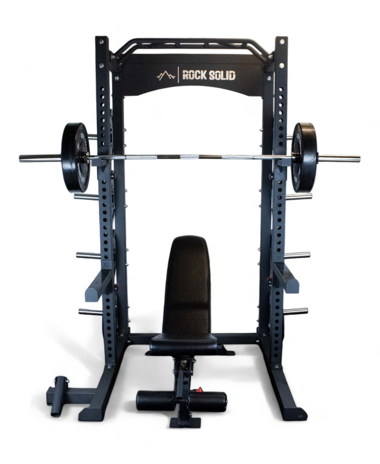 Rock Solid Weight Lifting Machines & Racks ROCK SOLID COMMERCIAL 'UNIT' HALF RACK