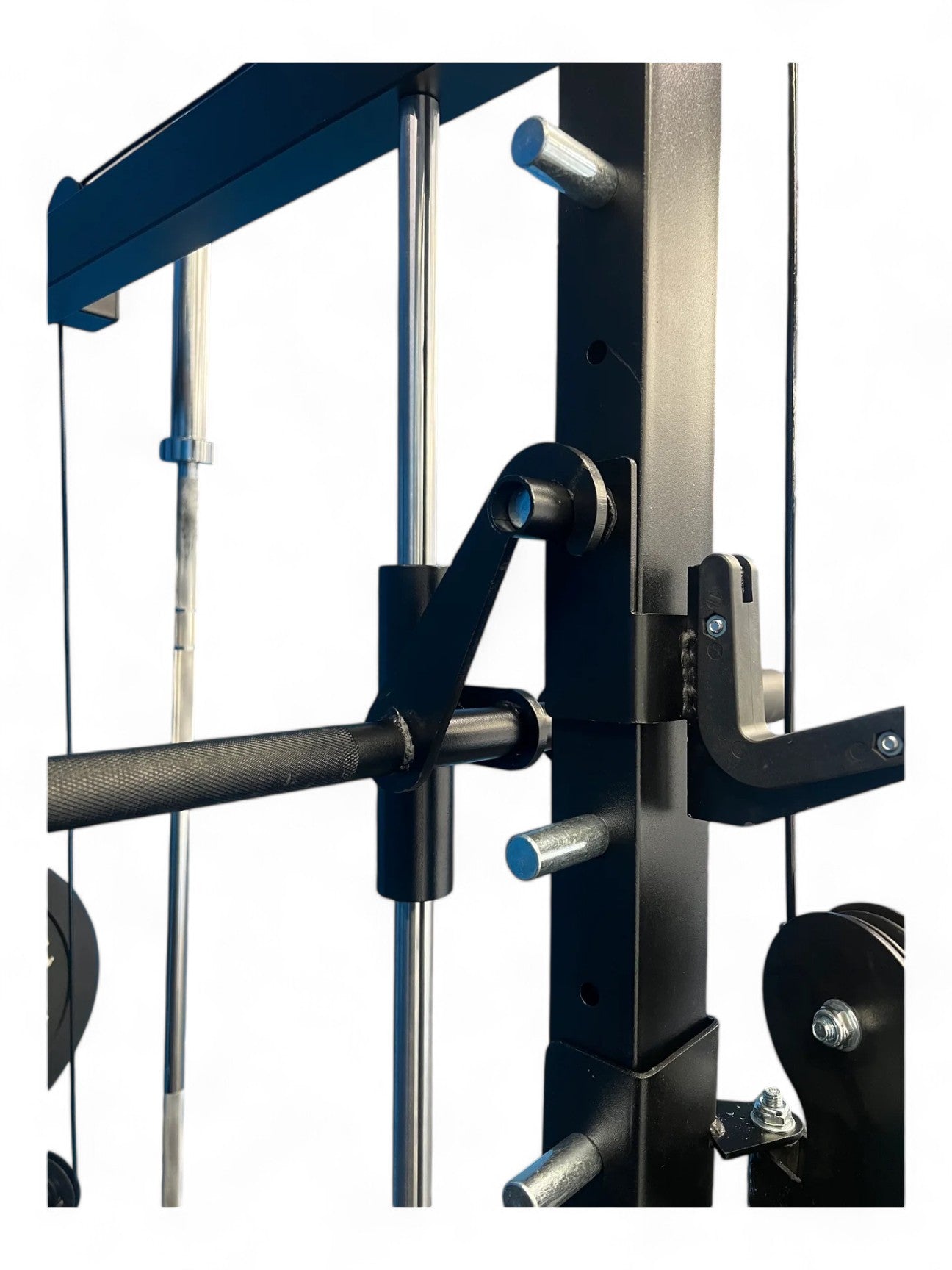 6 IN 1 POWER RACK WITH SMITH AND CABLE PULLEY MACHINE PACKAGE